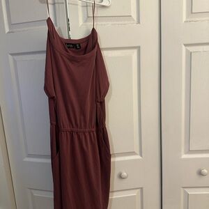Lush Mauve Sleeveless Dress